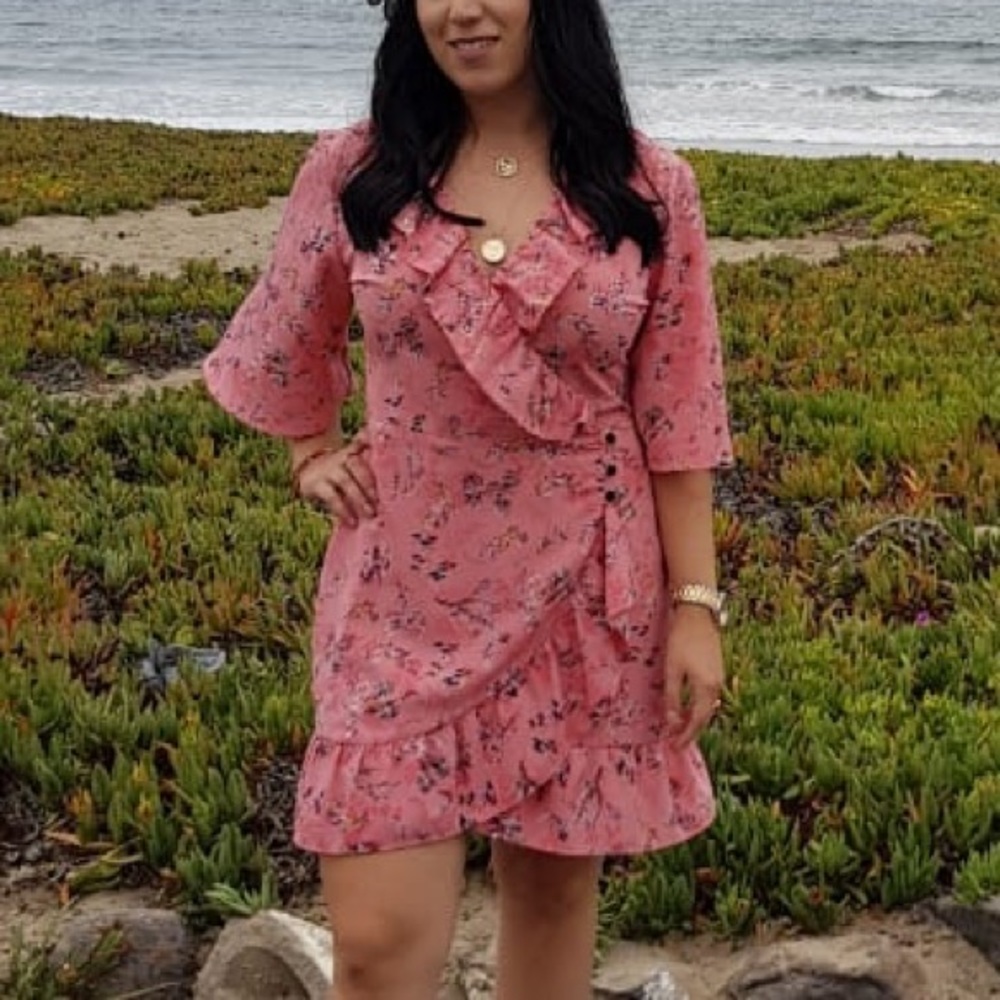 Topshop wrap mini dress